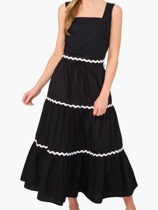 CeCe Dresses & Skirts - CeCe Cotton Tiered Maxi Skirt Set Large Matching Tank Drawstring Pockets